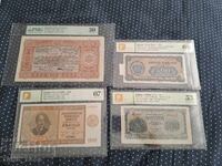 Set of graded banknotes and bonds
