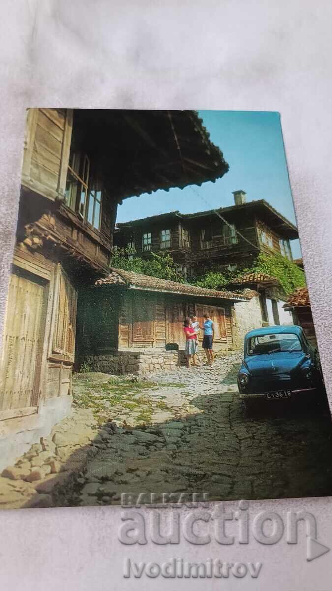 Ταχυδρομική κάρτα Κοτέλ Παλιά σπίτια 1974