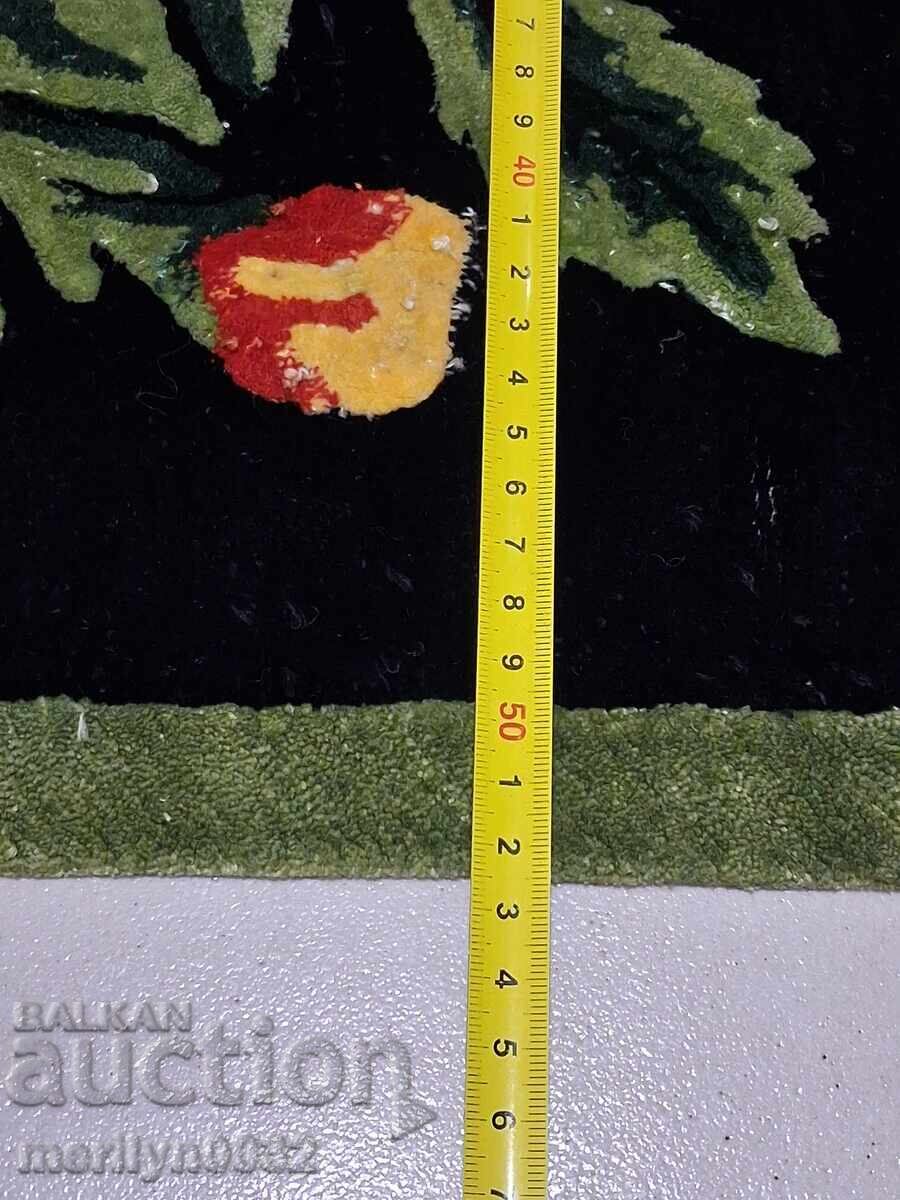 Delivery of Old plush wall carpet, rug, panel, carpet picture