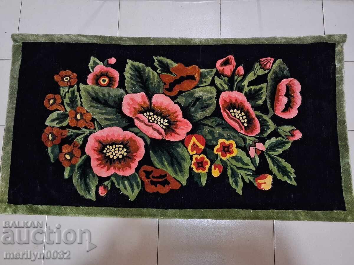 Old plush wall carpet, rug, panel, carpet picture