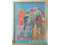 Painting "House", artist Georgi Demirev, 1995