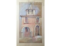 Pictură, peisaj, biserică, artă. Silva Tod., anii 1980.