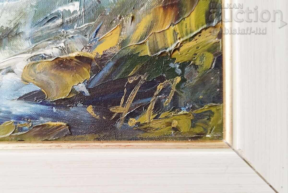 Auction  Painting, landscape, sea, lighthouse, artist A. Simeonov