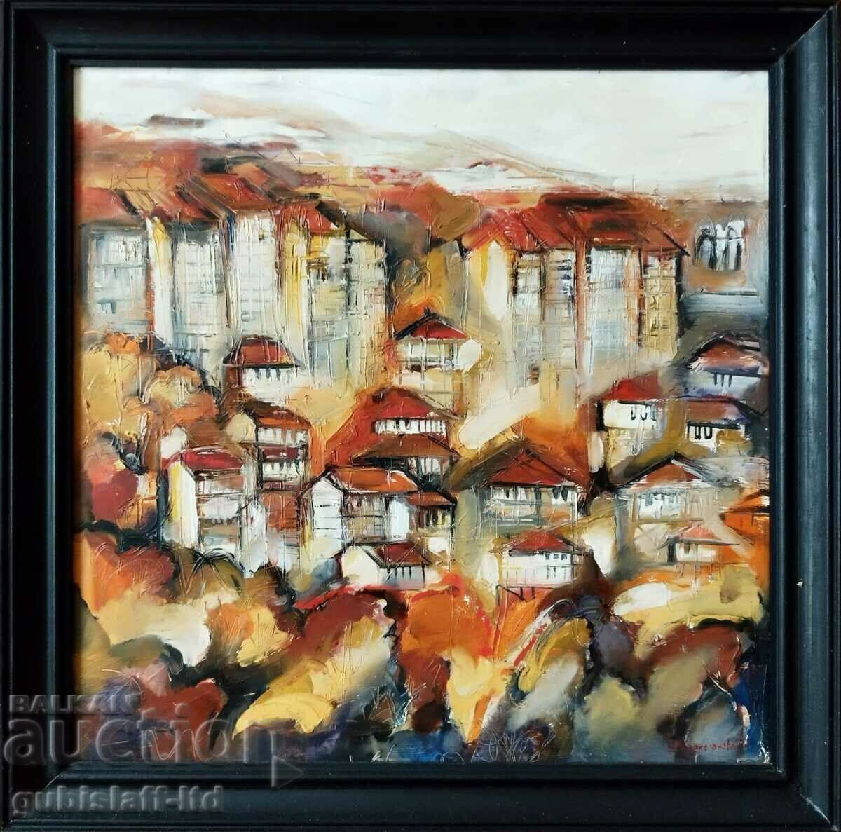 Pictura, „Vedere din Veliko Tarnovo”, art. L. Karkelanova, 1994