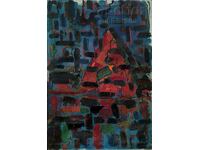 Painting "Rain in Thebes", artist Petar Zhelev, 1990