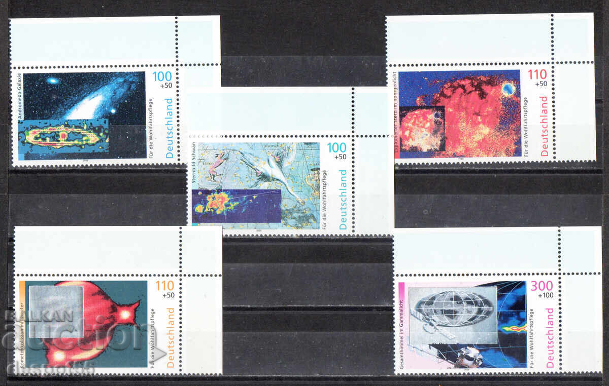 1999. Γερμανία. Φιλανθρωπικά γραμματόσημα - Διάστημα 1999. Γερμανία. Φιλανθρωπικά γραμματόσημα - Διάστημα