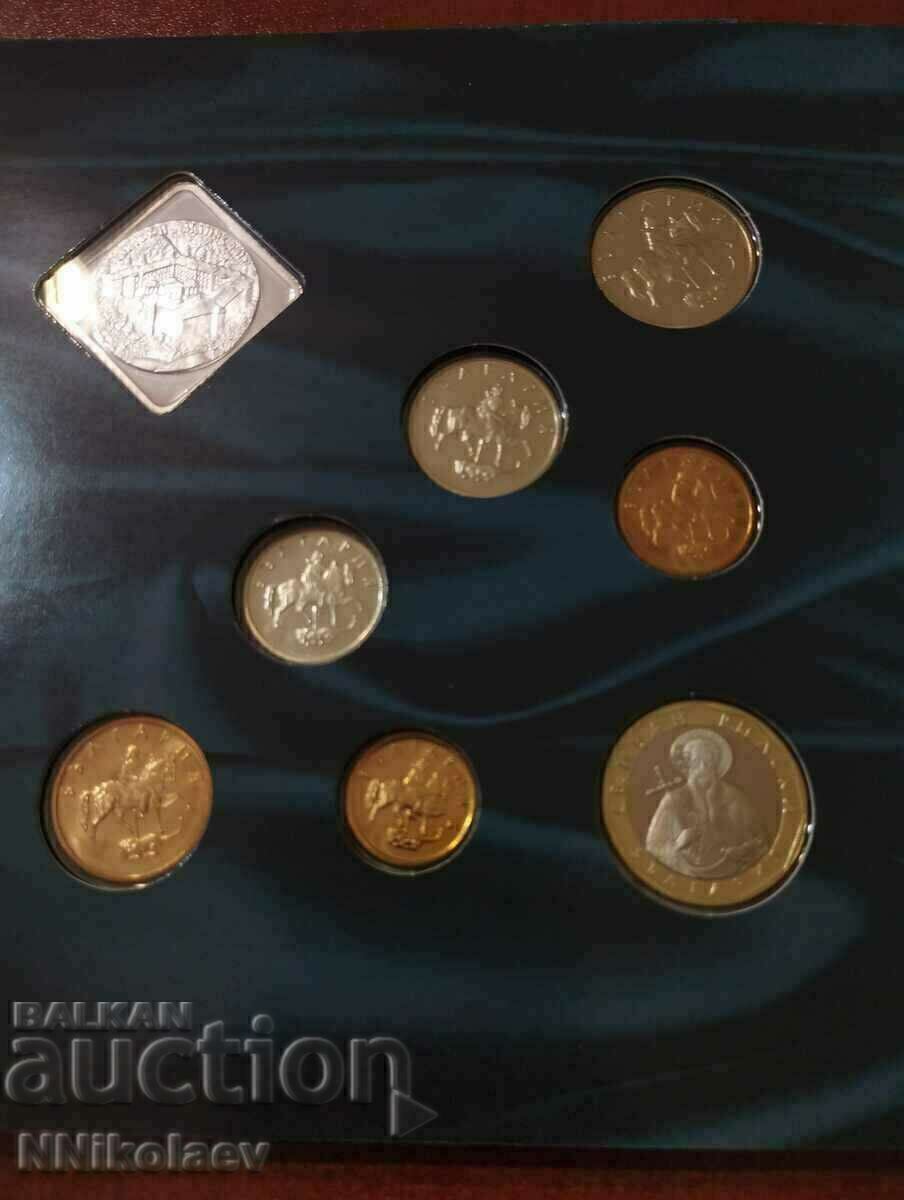Bulgaria - collection set matte glossy exchange coins 2002 - 5 Bulgaria - collection set matte glossy exchange coins 2002 - 5
