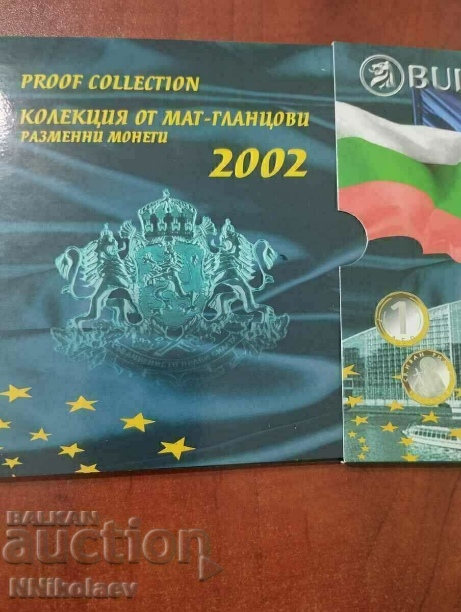 Bulgaria - collection set matte glossy exchange coins 2002 - 6 Bulgaria - collection set matte glossy exchange coins 2002 - 6