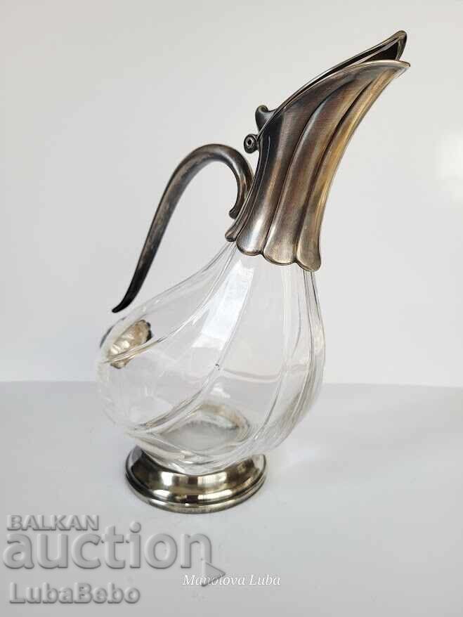 Art Nouveau Decanter, RoyalCrystal Rock Italy with price 230.00 BGN | € 117.60