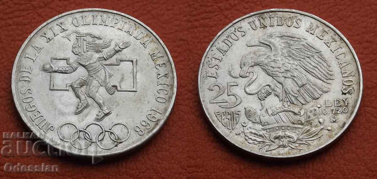 Mexic • 25 pesos • 1968 • Olimpiada - 1968 Mexic • 25 pesos • 1968 • Olimpiada - 1968
