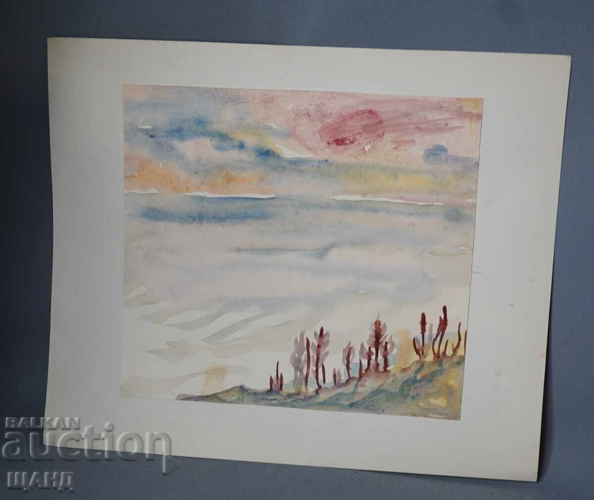 Old Master's drawing watercolor painting landscape