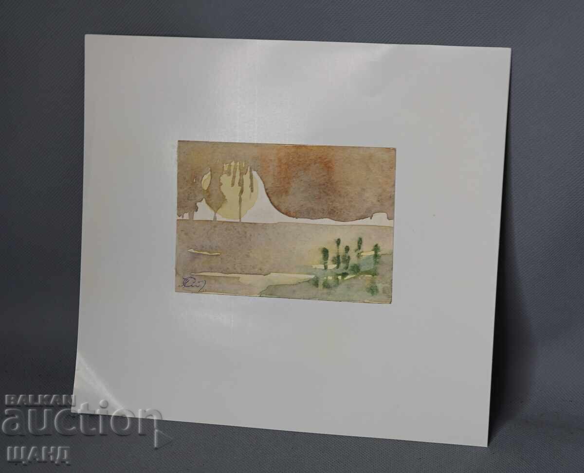 Old Master's drawing painting watercolor landscape abstraction