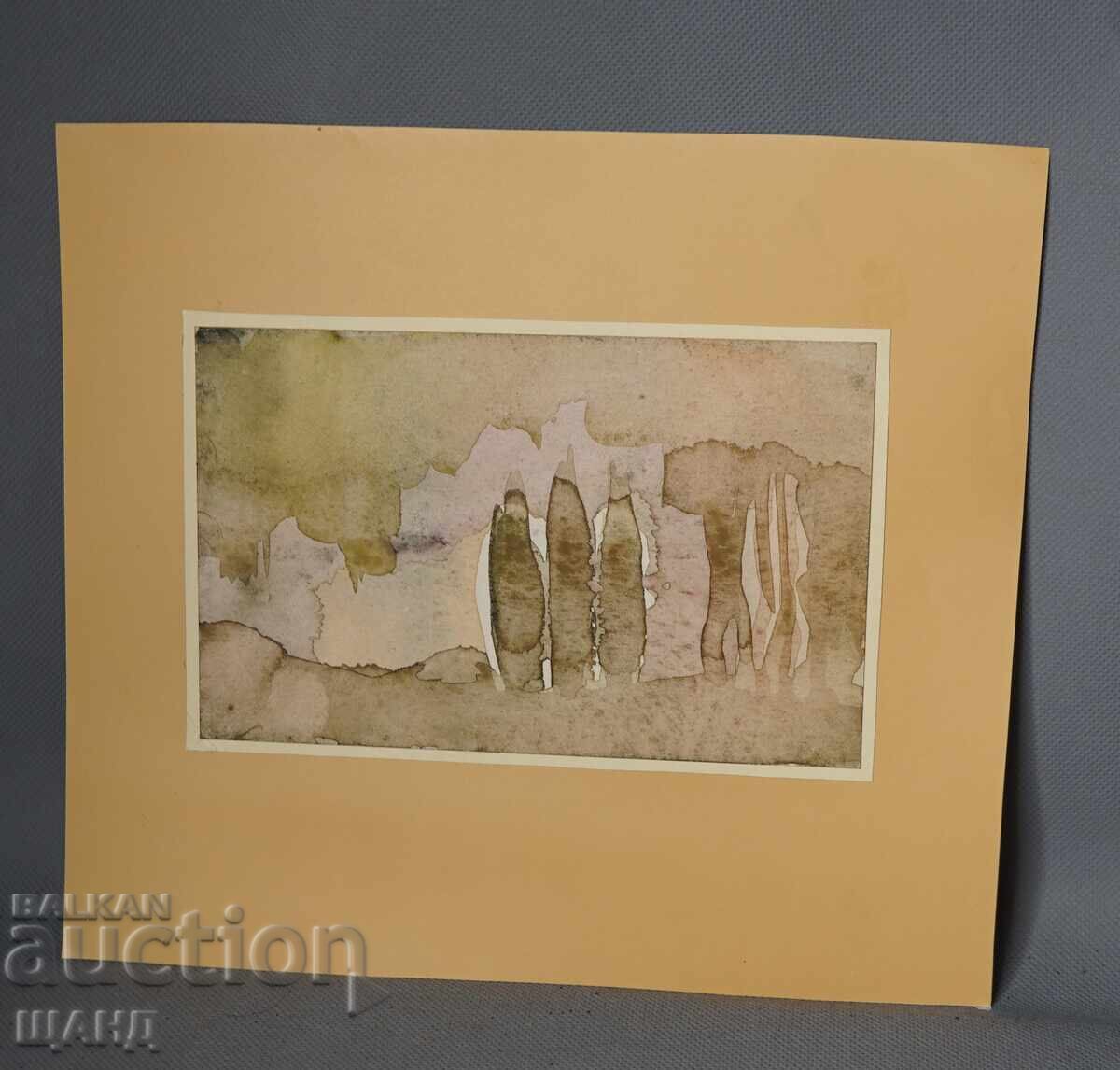 Old Master's drawing painting watercolor landscape abstraction