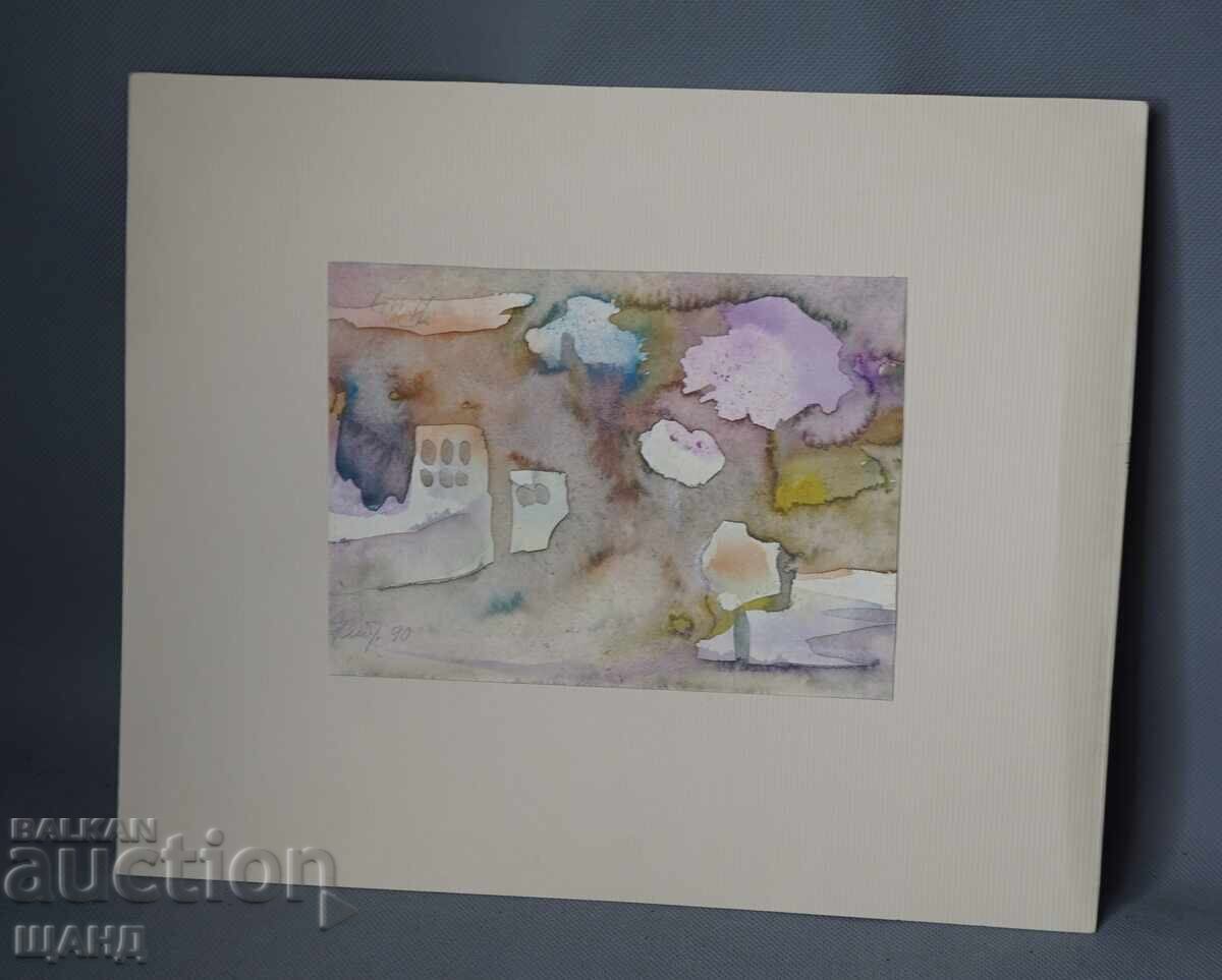 Old Master's drawing painting watercolor landscape abstraction