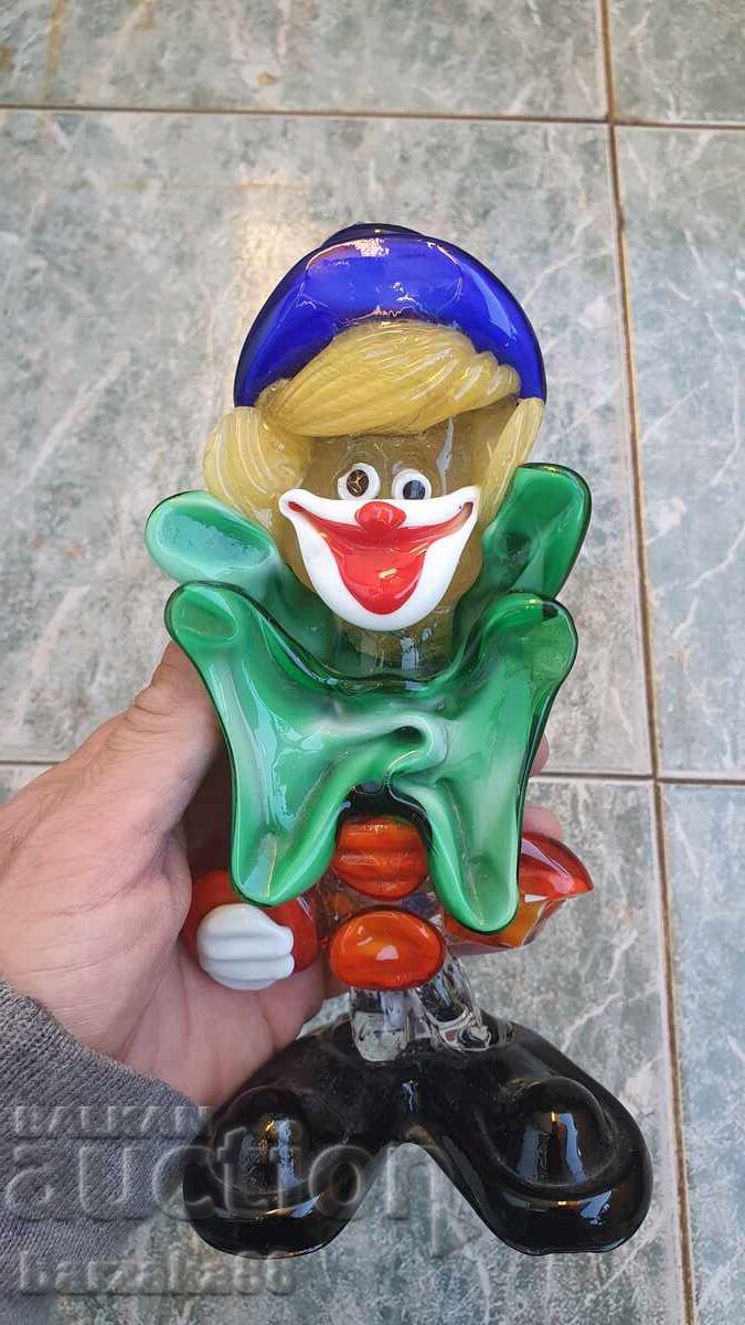 Licitație Clown de sticlă Murano Licitație Clown de sticlă Murano
