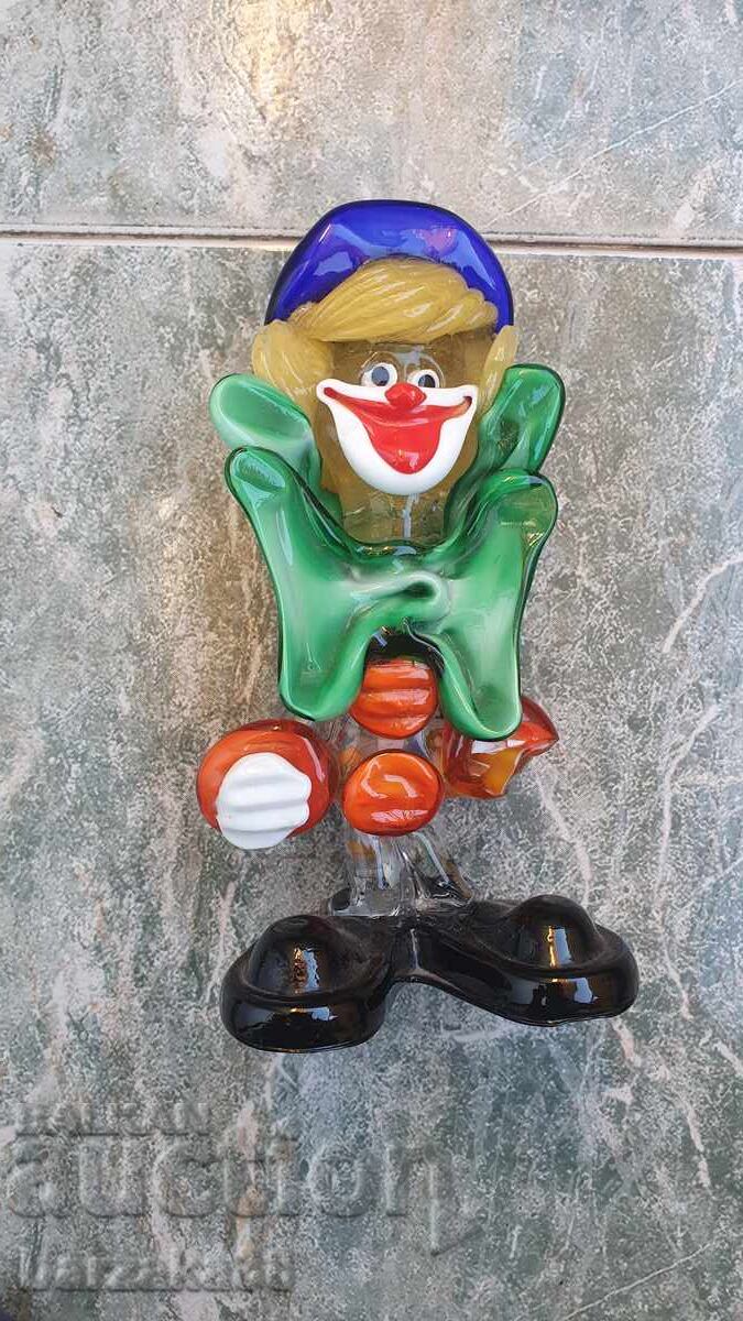 Clown de sticlă Murano Clown de sticlă Murano