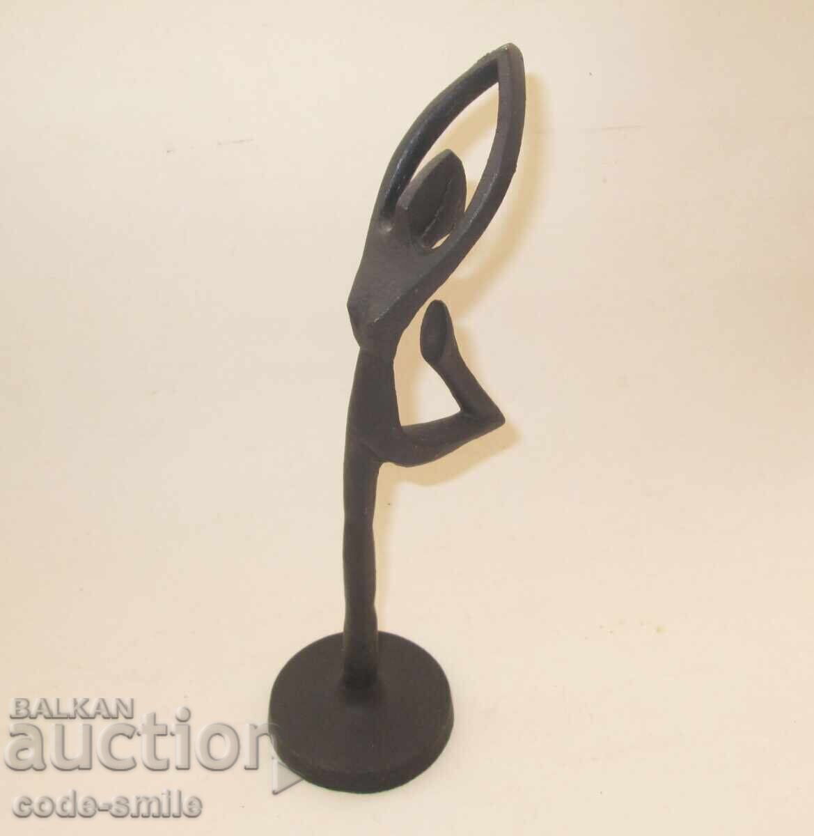 Old plastic female figure statuette ballerina