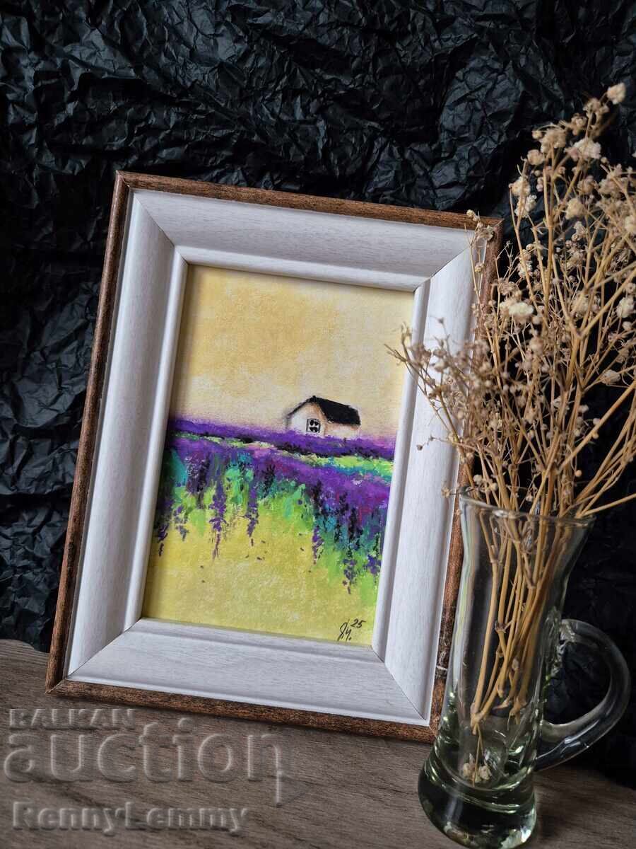 Λεβάντα, μινιατούρα παστέλ με τιμή 45.00 BGN | € 23.01