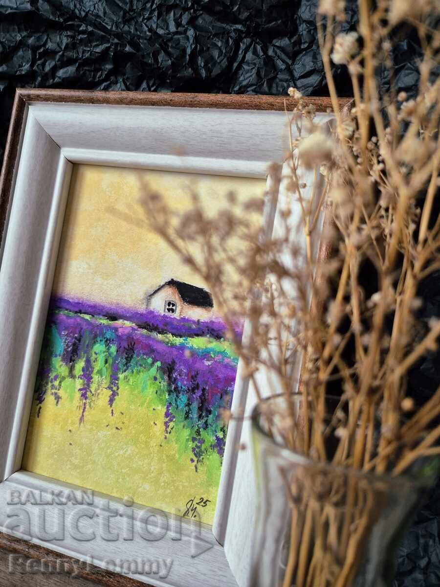 Δημοπρασία Λεβάντα, μινιατούρα παστέλ