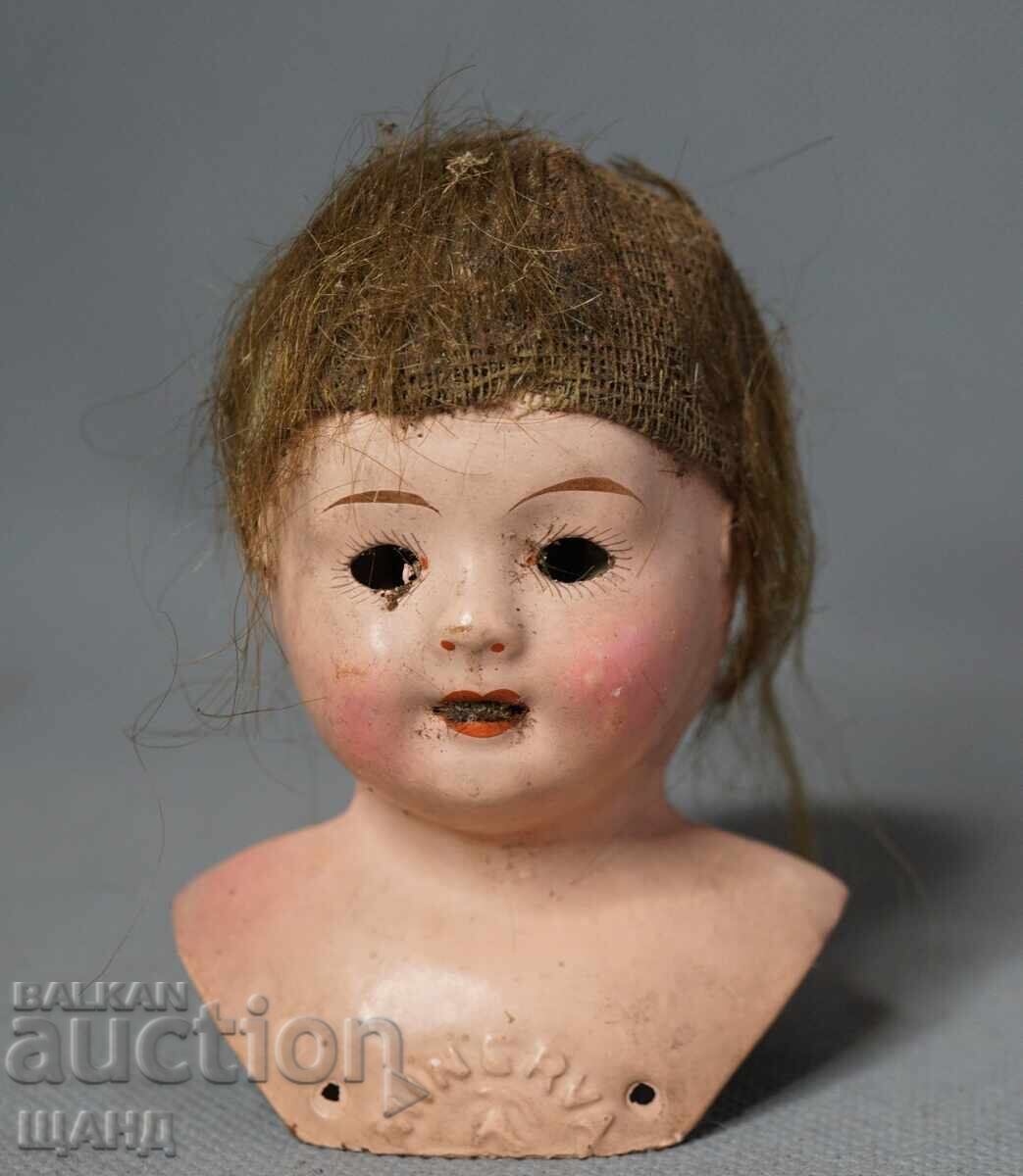 MINERVA Old German Toy Figure Doll Head