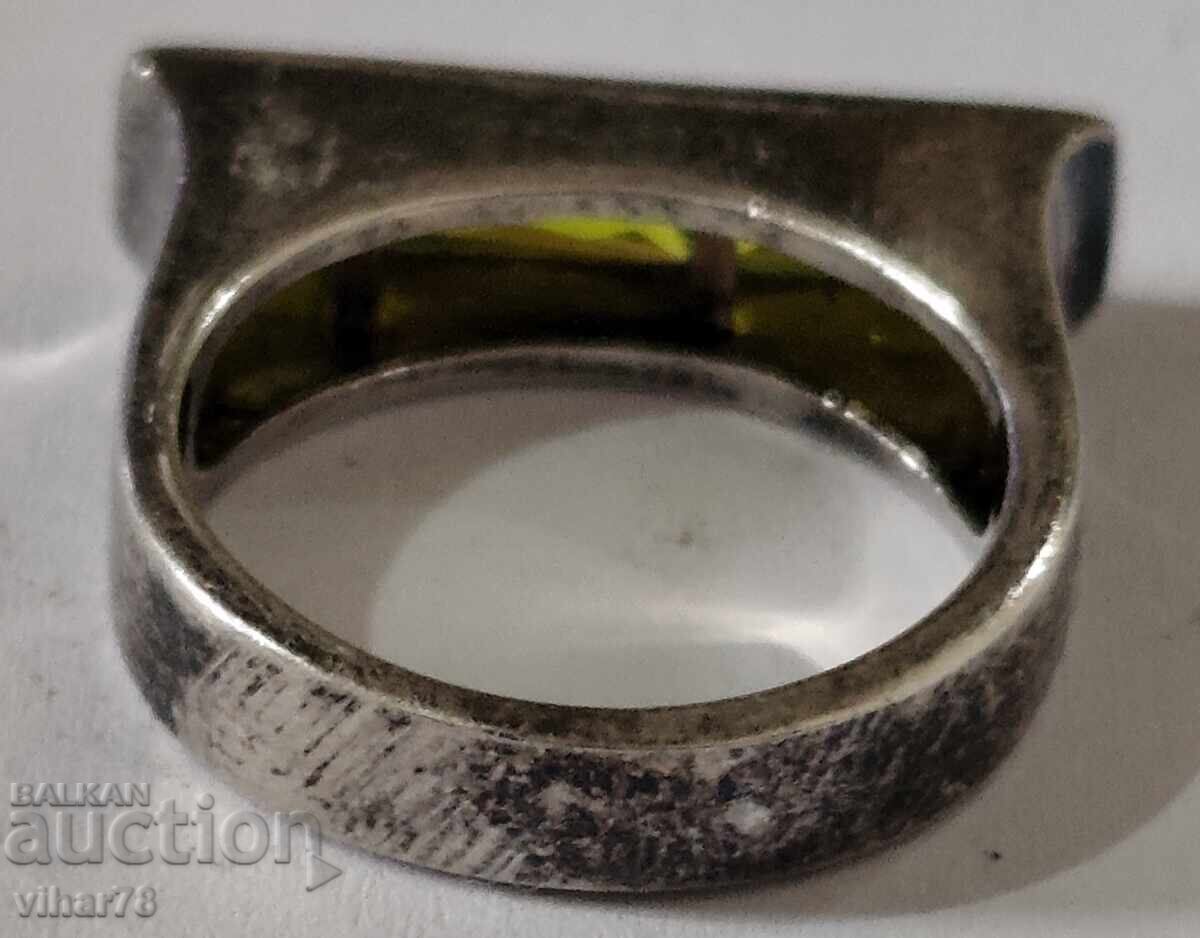 Μαρκόφ γυναικείο ασημένιο δαχτυλίδι με περιδοτή - 7 Μαρκόφ γυναικείο ασημένιο δαχτυλίδι με περιδοτή - 7