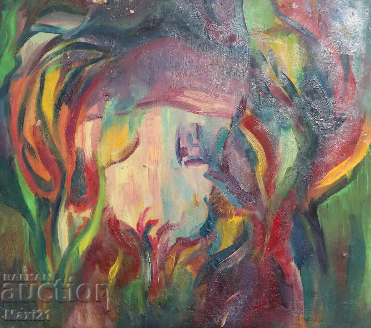 Auction Oil painting abstract landscape Auction Oil painting abstract landscape