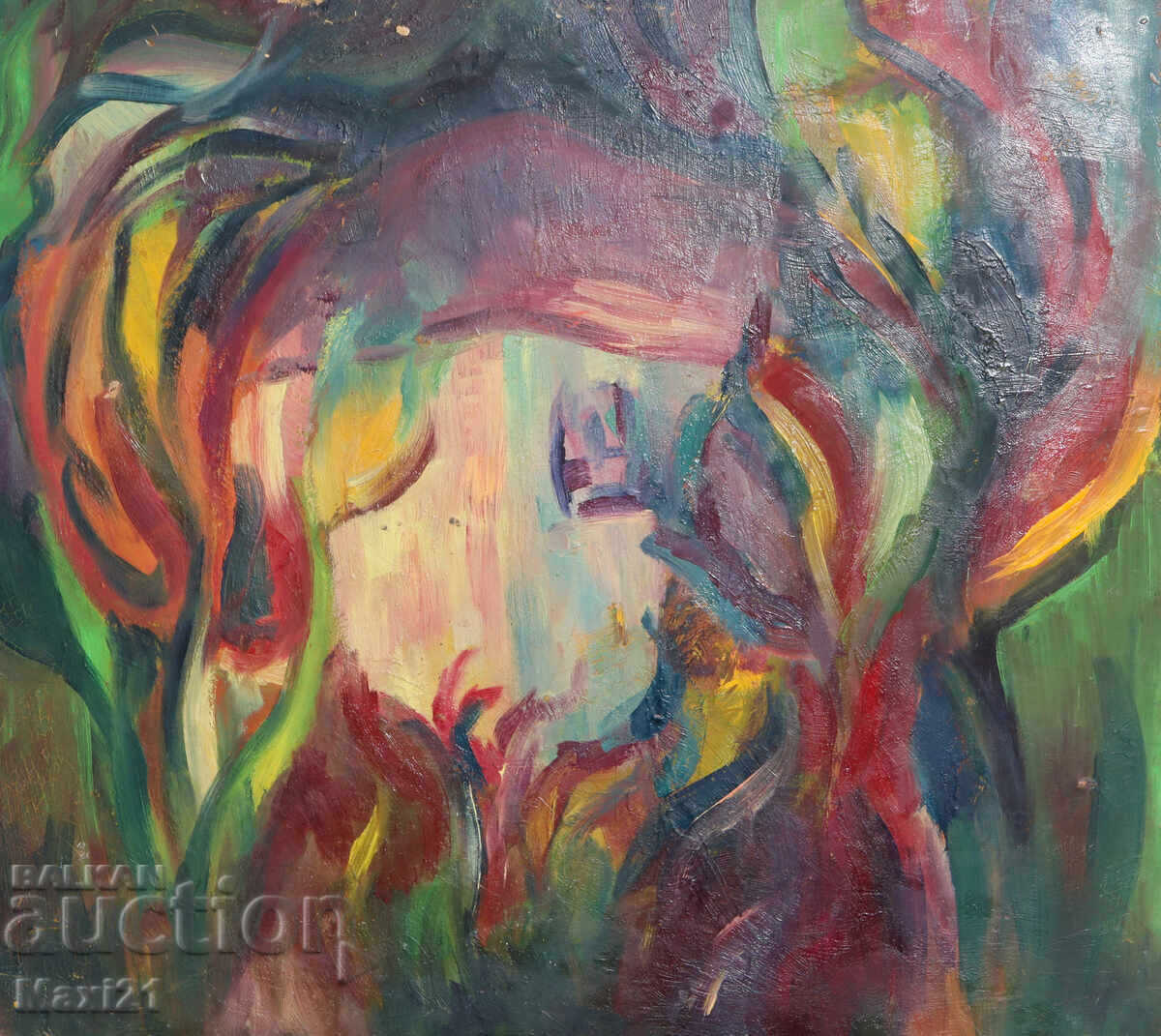 Oil painting abstract landscape Oil painting abstract landscape