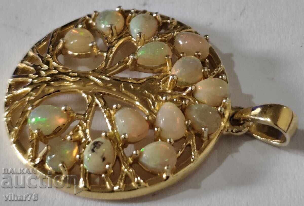 Gold-plated Silver Pendant with Opal with price 119.99 BGN | € 61.35