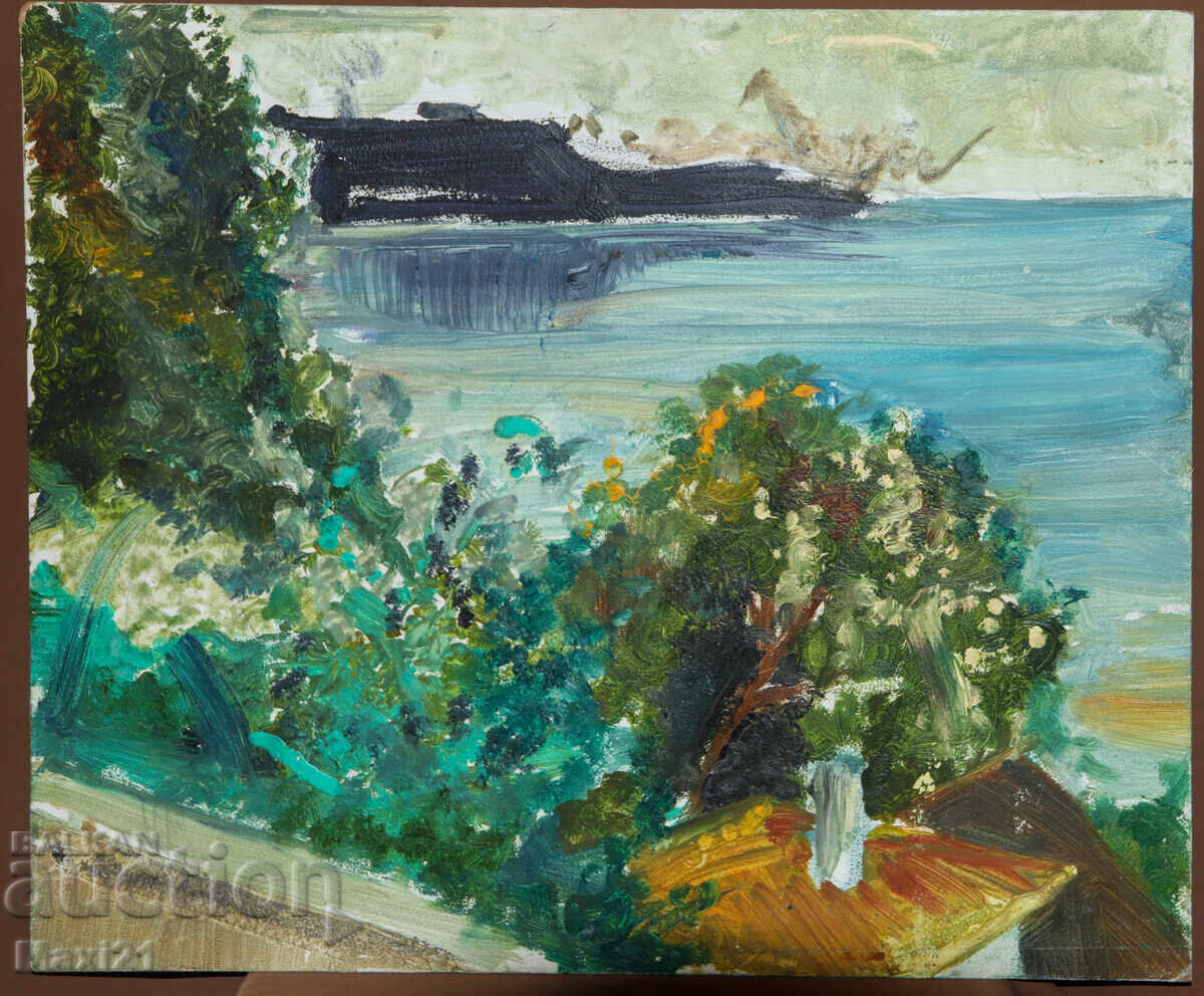 Картина маслени бои морски пейзаж с цена 280.00 лв. | € 143.16 Картина маслени бои морски пейзаж с цена 280.00 лв. | € 143.16