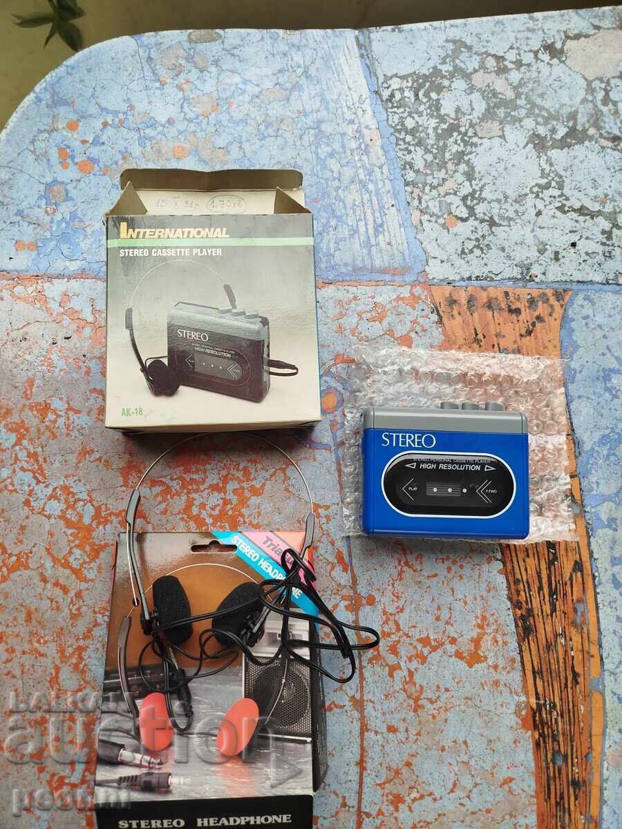 Brand new international Walkman and headphones