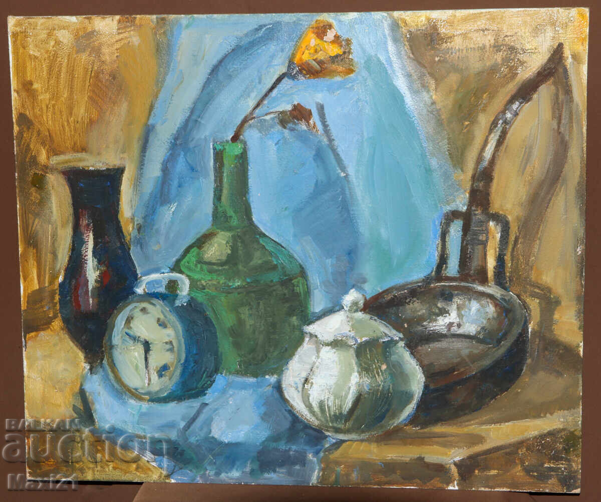 Νεκρή φύση ζωγραφική ελαιοχρωμάτων με τιμή 250.00 BGN | € 127.82