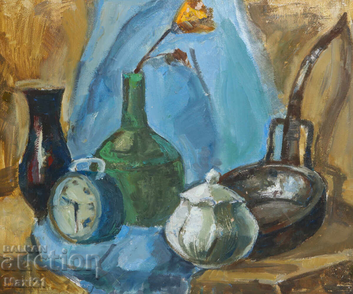 Δημοπρασία Νεκρή φύση ζωγραφική ελαιοχρωμάτων