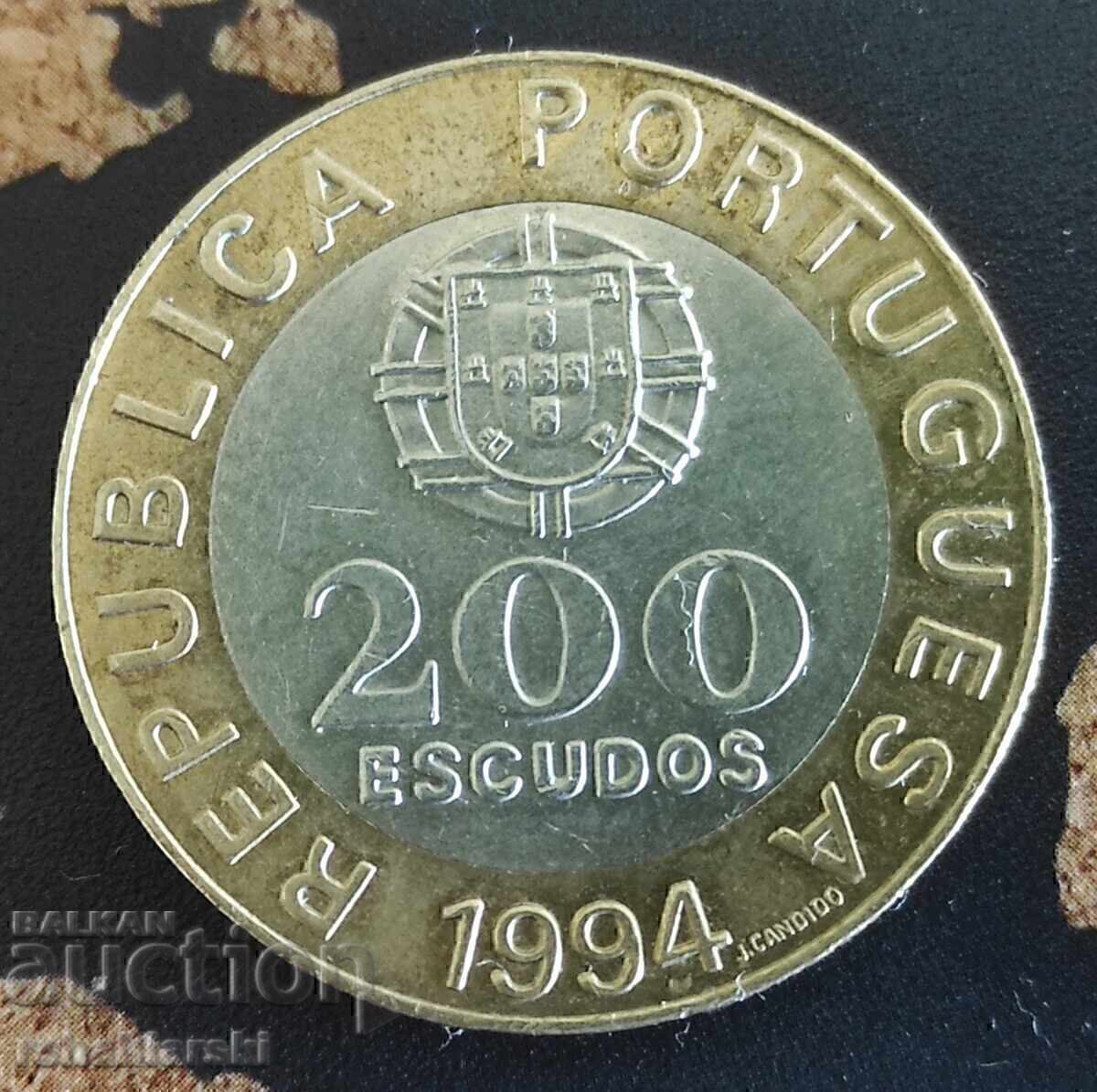 Monedă Portugalia (Comemorativă) 200 escudo, 1994