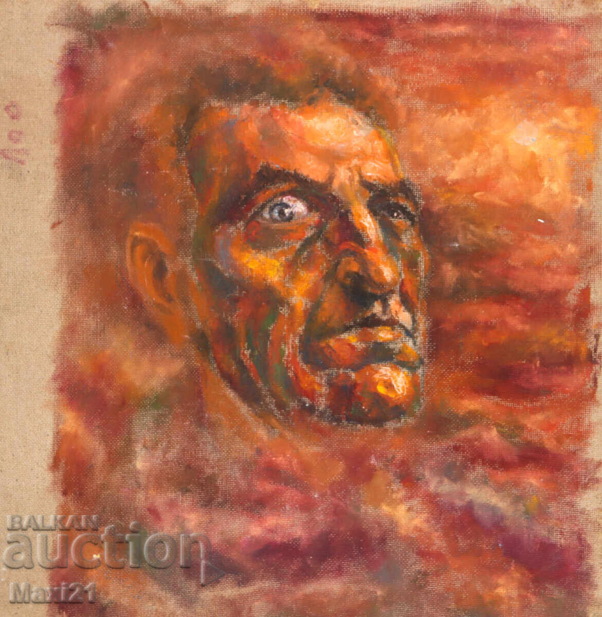 Маслена картина абстрактен мъжки портрет с цена 250.00 лв. | € 127.82