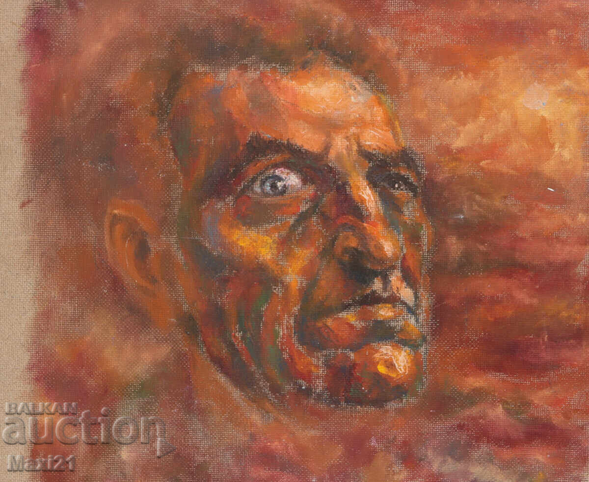 Доставка на Маслена картина абстрактен мъжки портрет