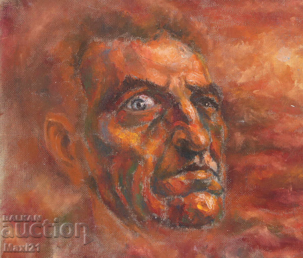 Маслена картина абстрактен мъжки портрет - 5
