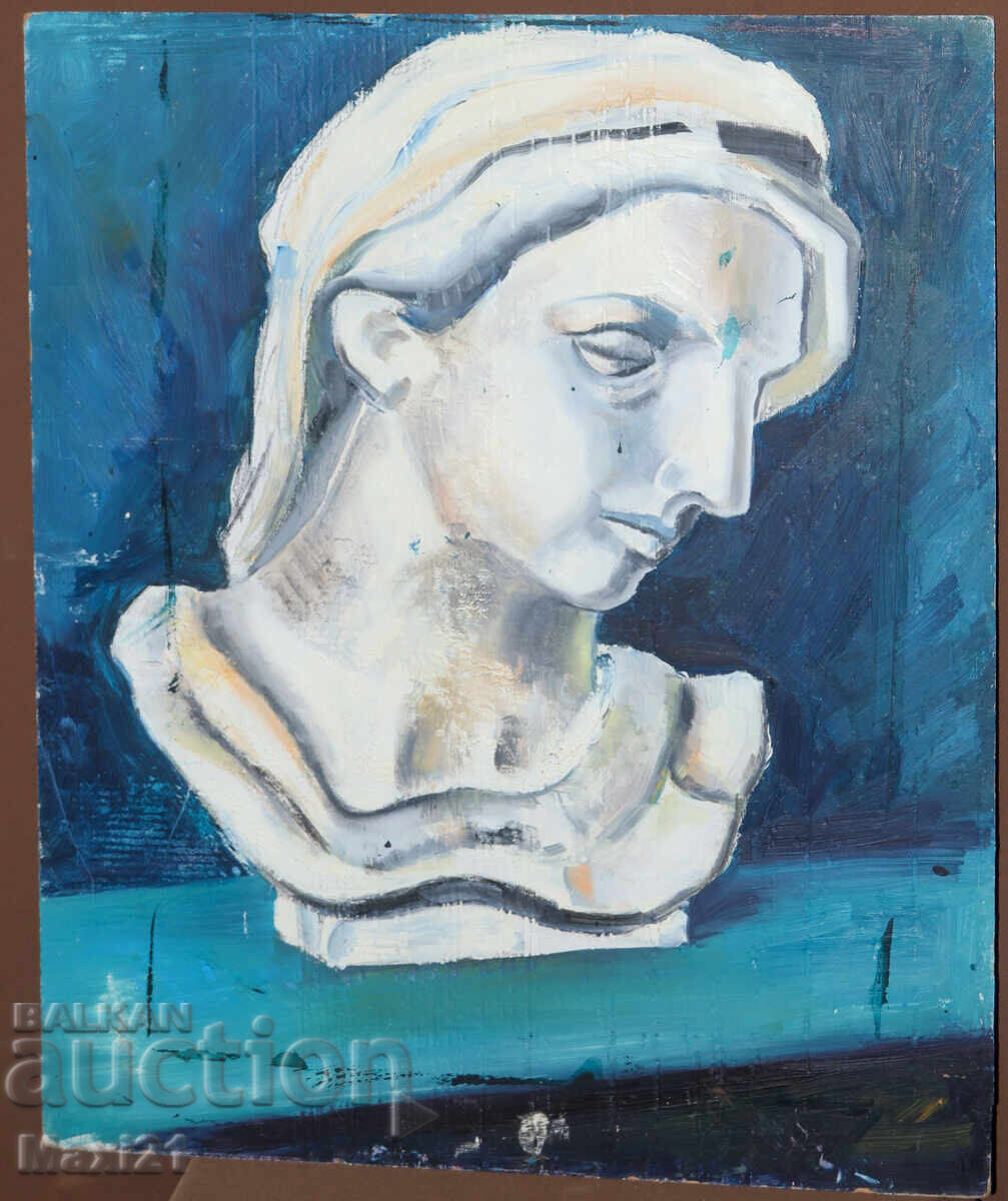 Картина маслени бои натюрморт женска скулптура с цена 260.00 лв. | € 132.94