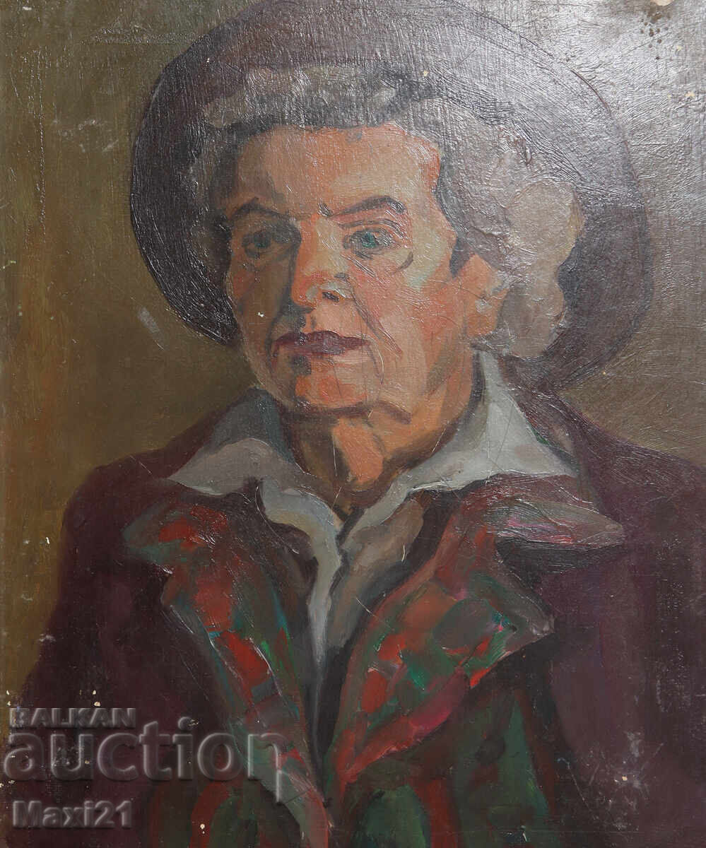 Oil painting female portrait with price 260.00 BGN | € 132.94