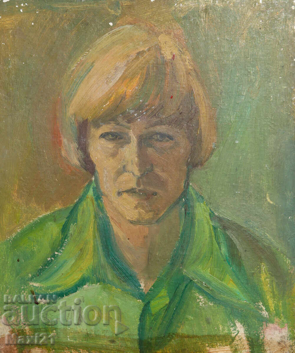 Auction  Oil painting female portrait