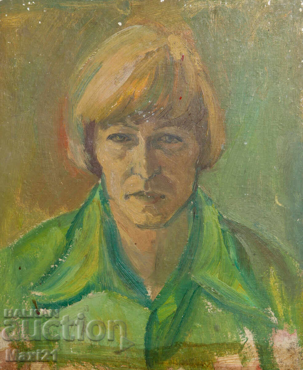 Oil painting female portrait