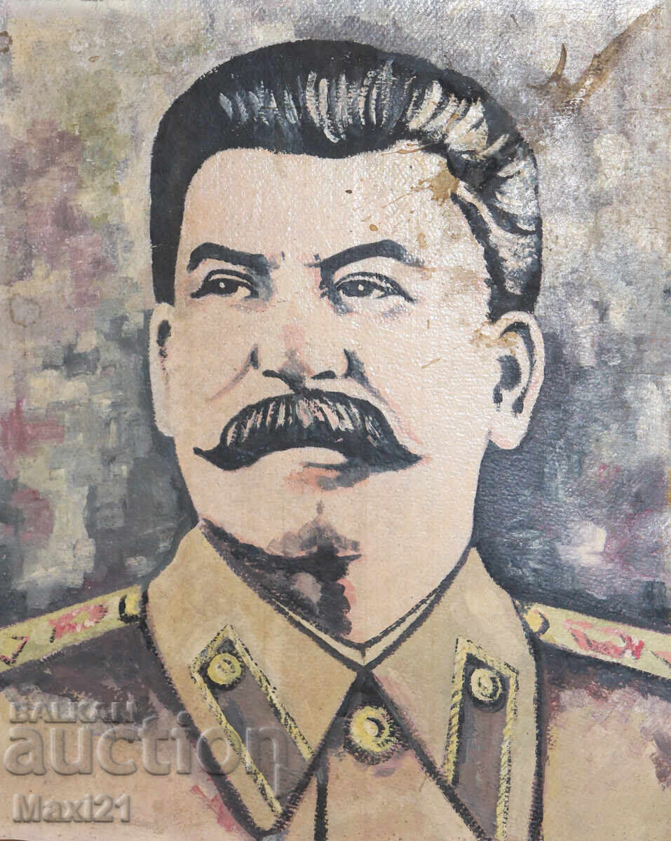 Oil painting portrait Joseph Stalin