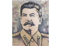 Картина маслени бои портрет Йосиф Сталин