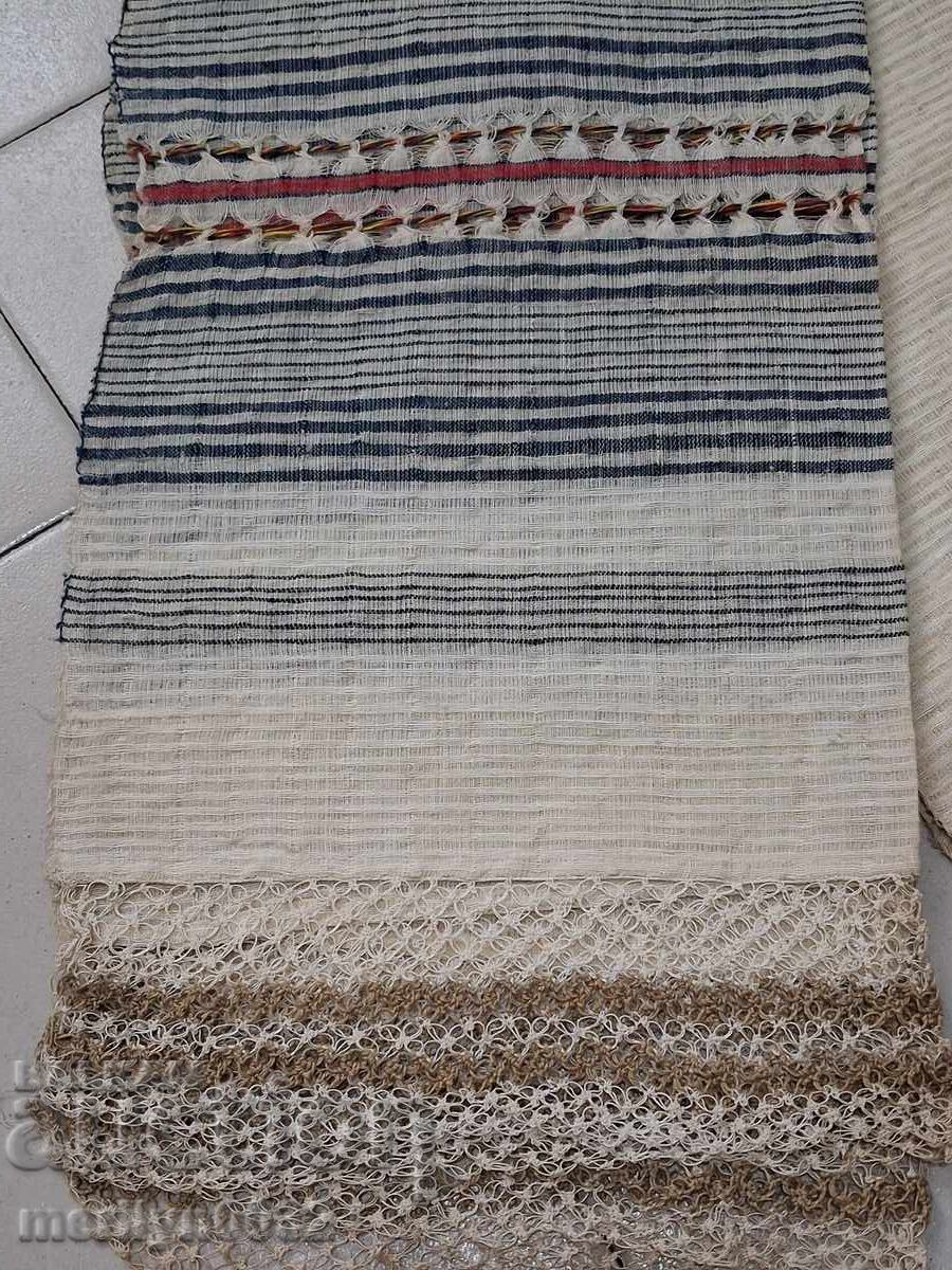 Стара ръчно тъкана кърпа кенар бродерия дантела - 6 Стара ръчно тъкана кърпа кенар бродерия дантела - 6