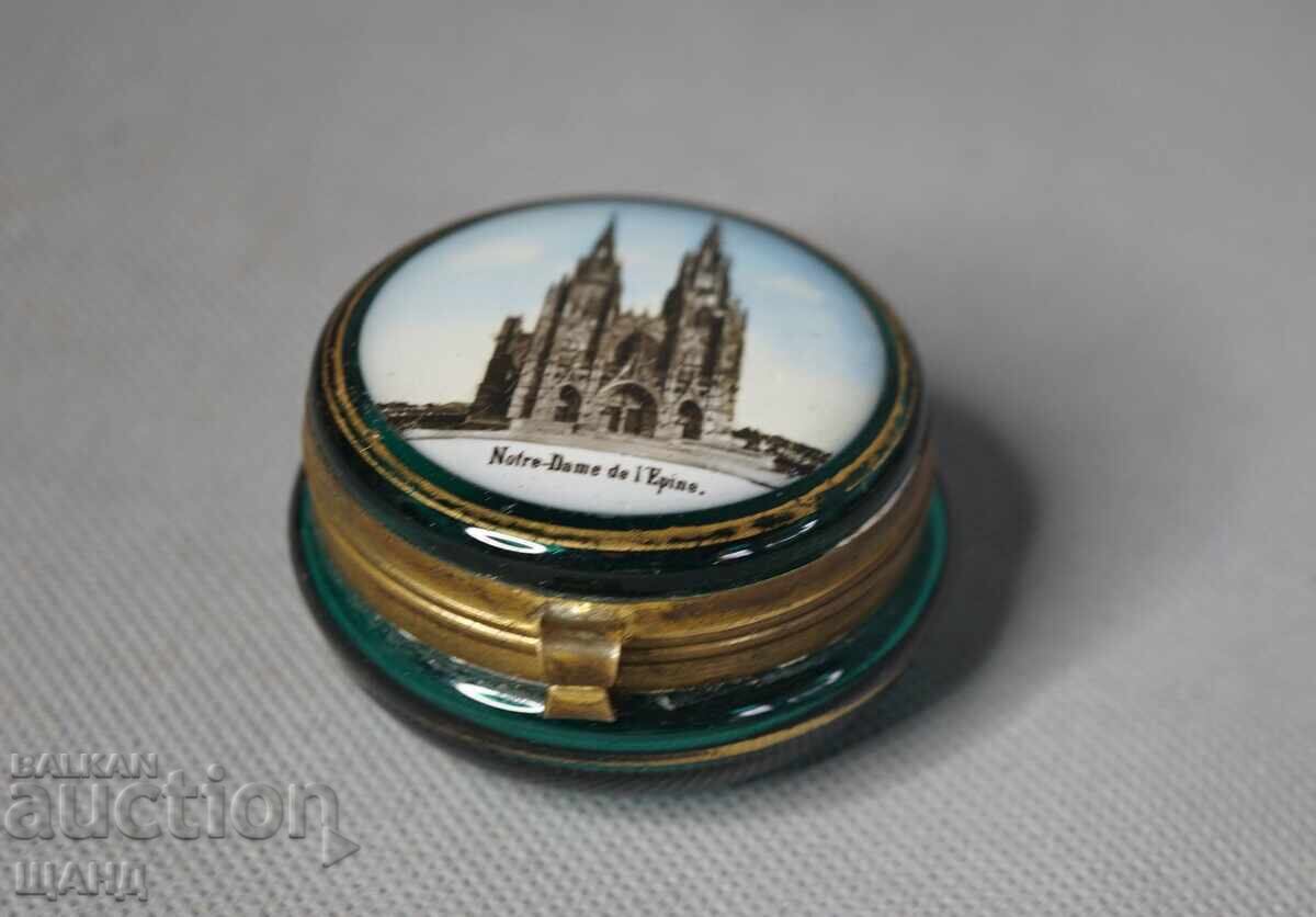 Bohemia Old Glass Crystal Pill Box with price 30.35 BGN | € 15.52