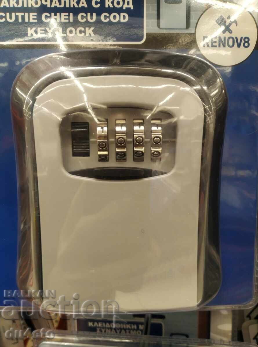 Mini safe for keys and small items with code for Airbnb 11.5x9 with price 30.00 BGN | € 15.34