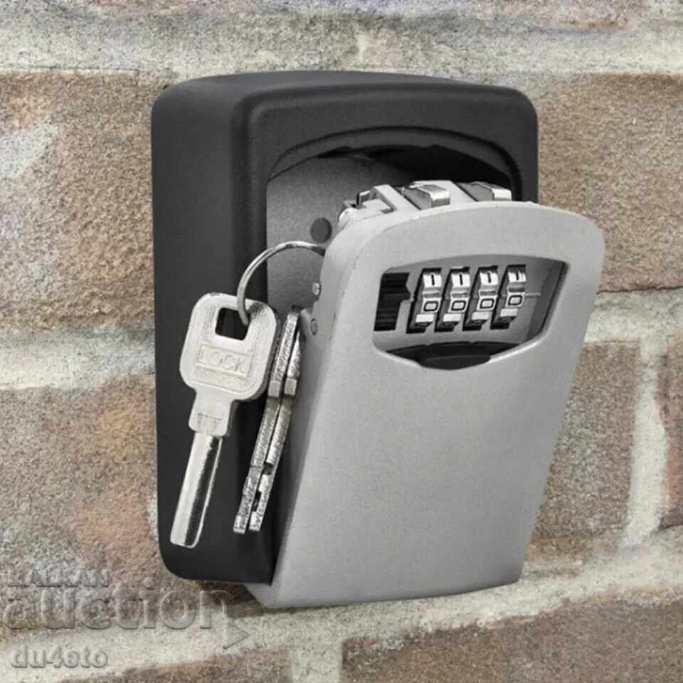 Mini seif pentru chei și obiecte mici cu cod pentru Airbnb 11,5x9