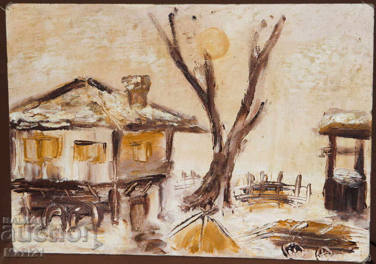 Oil painting, genre scene with price 150.00 BGN | € 76.69