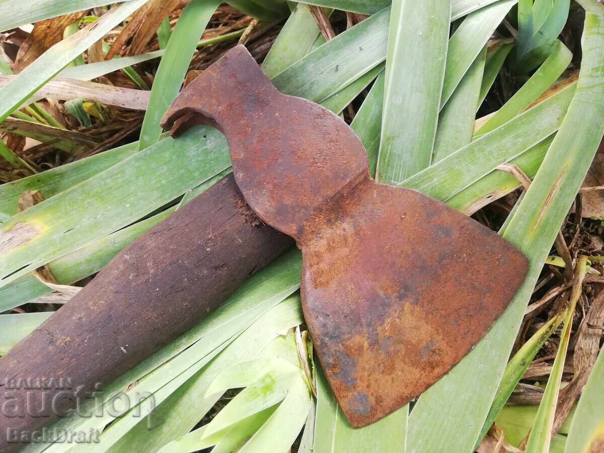 ВСВ WW2 Стара Немска пионерна брадва,топор,инструмент - 5 ВСВ WW2 Стара Немска пионерна брадва,топор,инструмент - 5