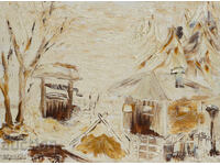 Oil painting, genre scene