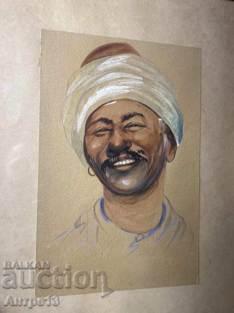 Georgi Atanasov Painting, Turkish, 30/20 cm with price 550.00 BGN | € 281.21 Georgi Atanasov Painting, Turkish, 30/20 cm with price 550.00 BGN | € 281.21